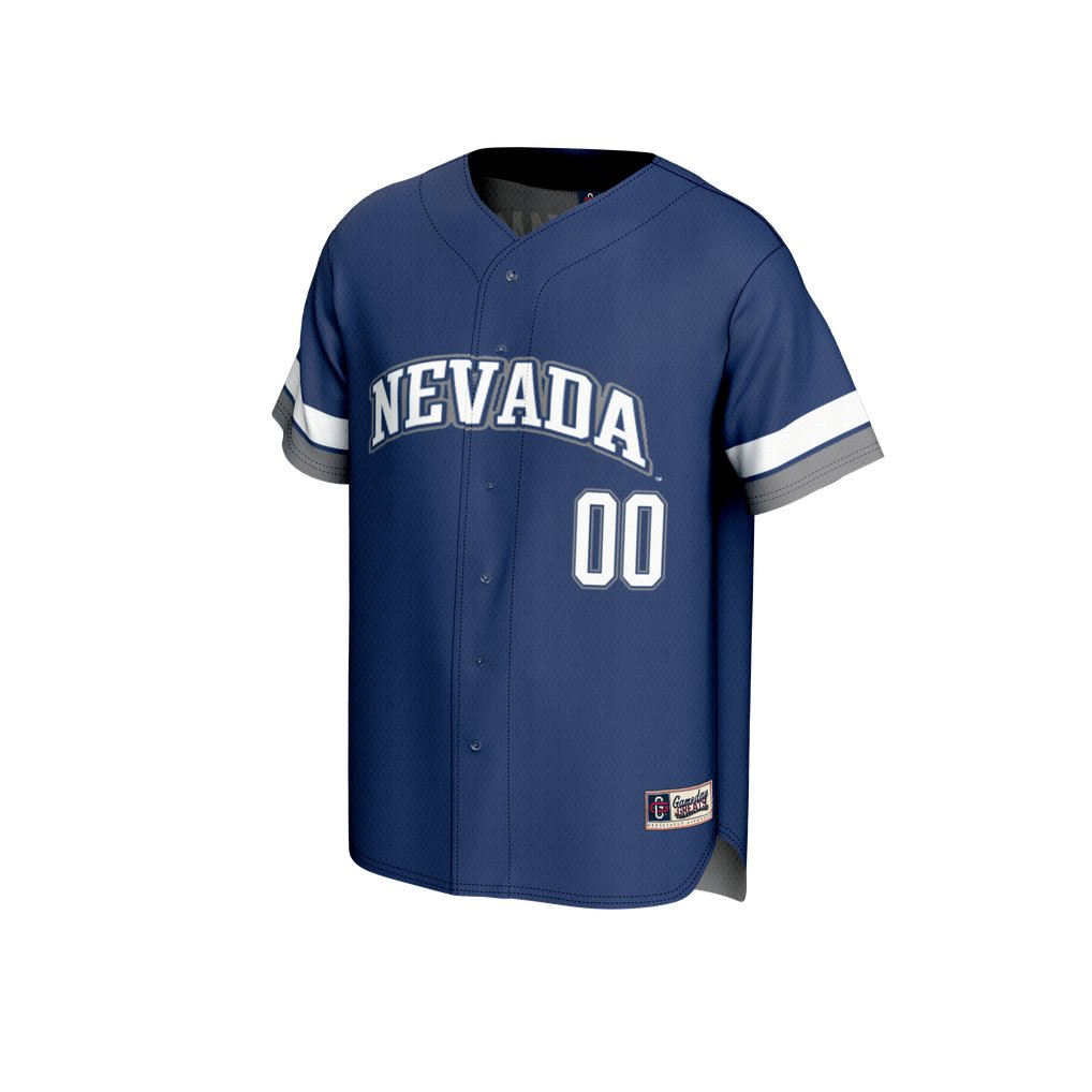 Nevada Wolf Pack GameDay Greats Youth NIL Pick-A-Player Baseball Lightweight Jersey - Navy